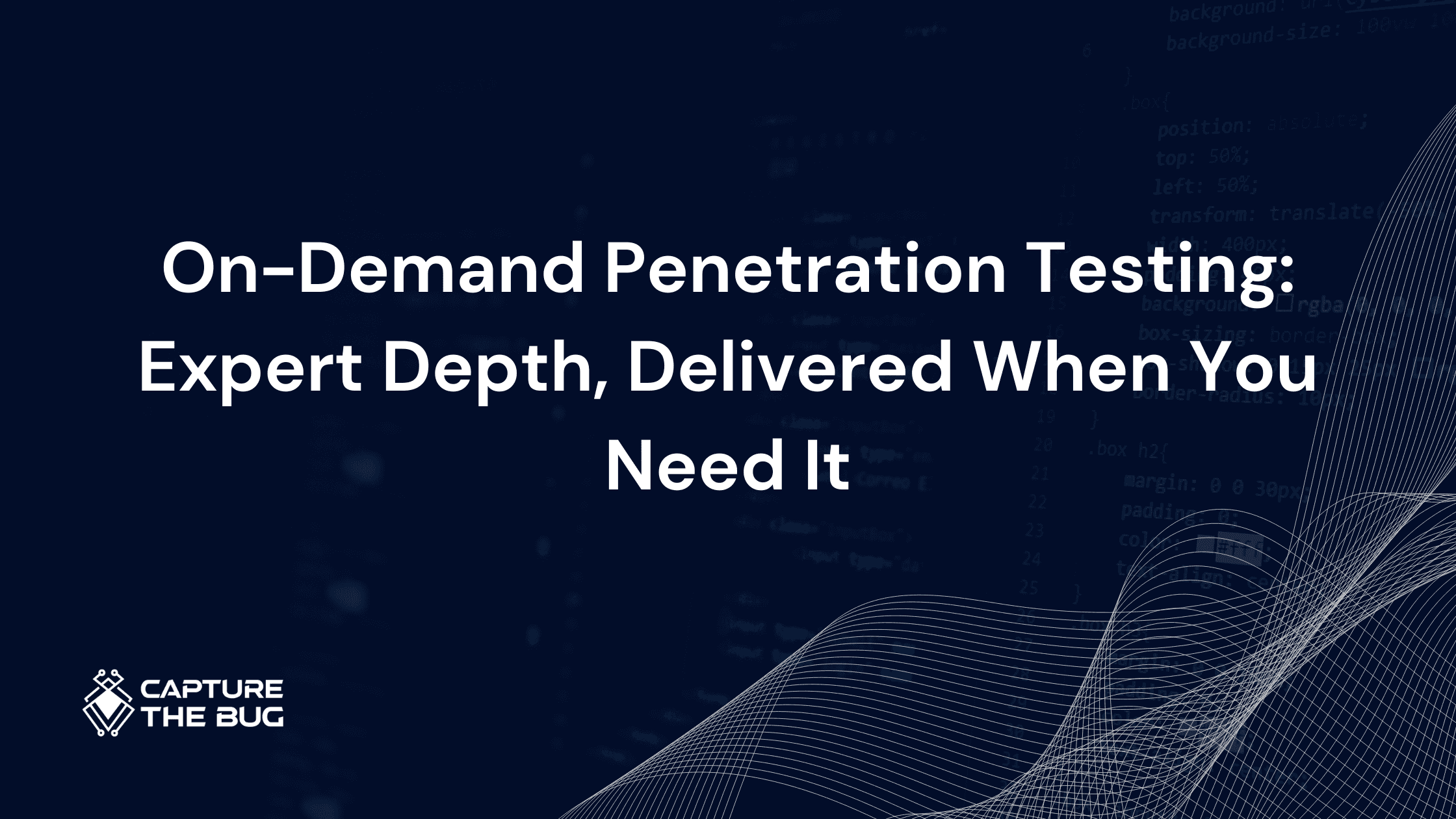On-Demand Penetration Testing: Expert Depth, Delivered When You Need It