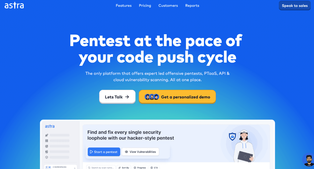 Astra penetration testing