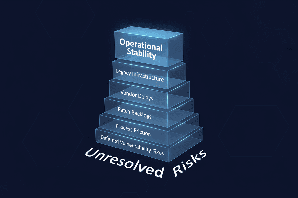 Security debt accumulation in financial services