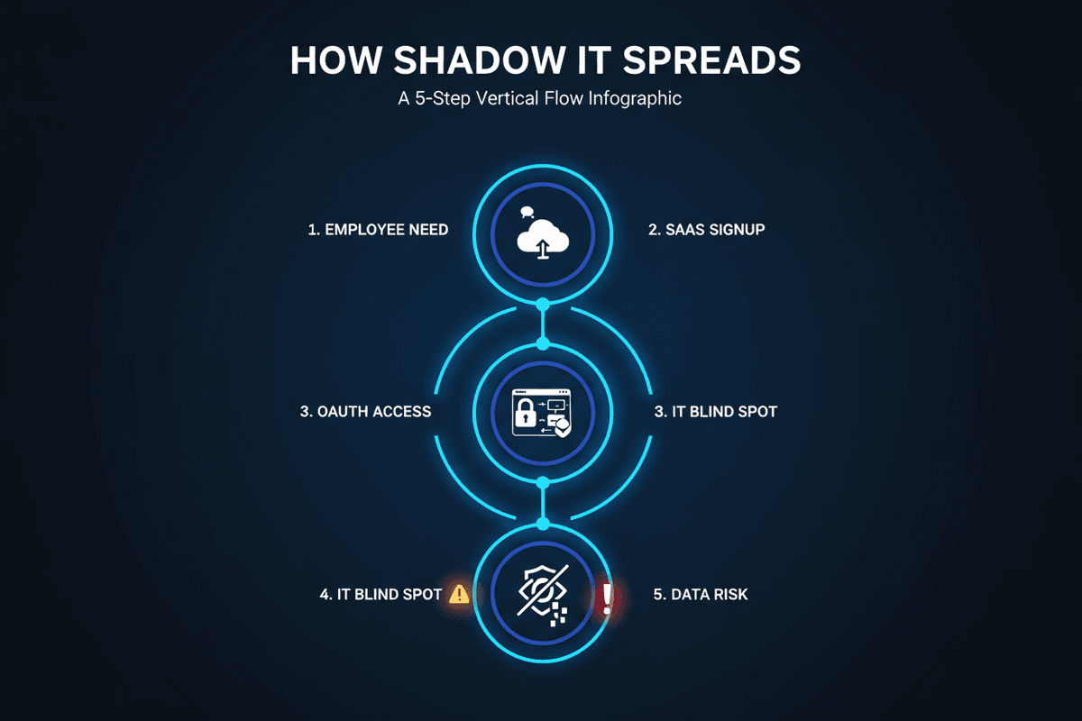 Shadow IT ecosystem visualization