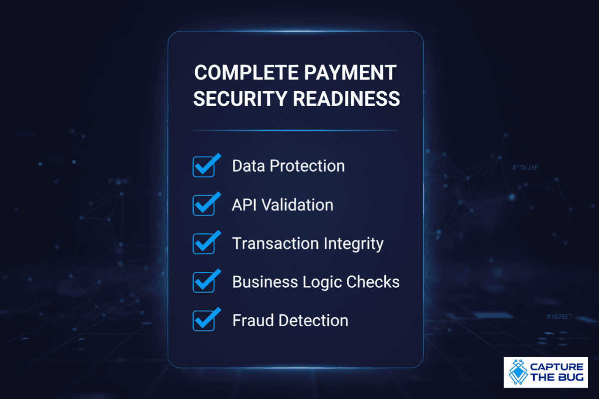 Payment gateway testing reporting
