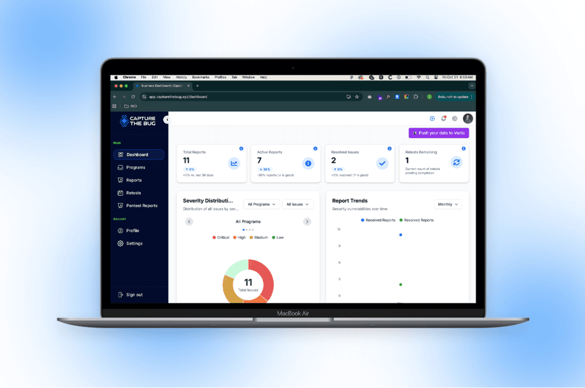 Bug tracking supporting PTaaS