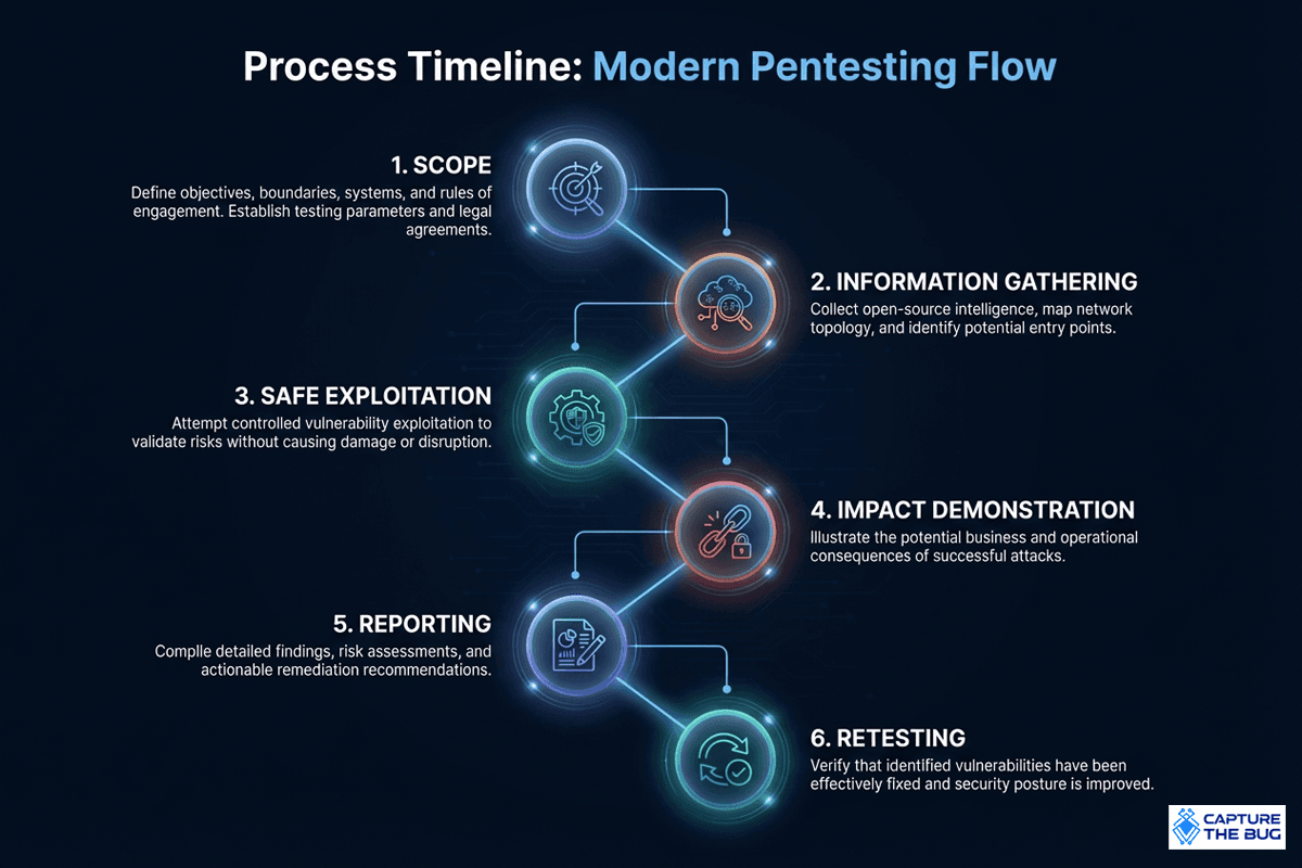 Continuous penetration testing lifecycle