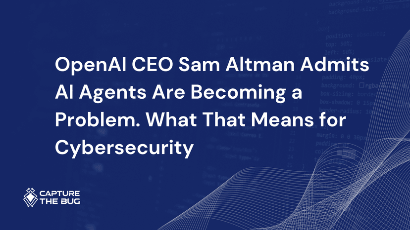 OpenAI CEO Sam Altman Admits AI Agents Are Becoming A Problem