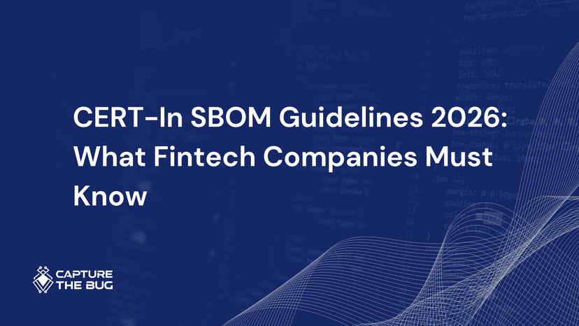 CERT In SBOM Guidelines 2026 What Fintech Companies Must Know