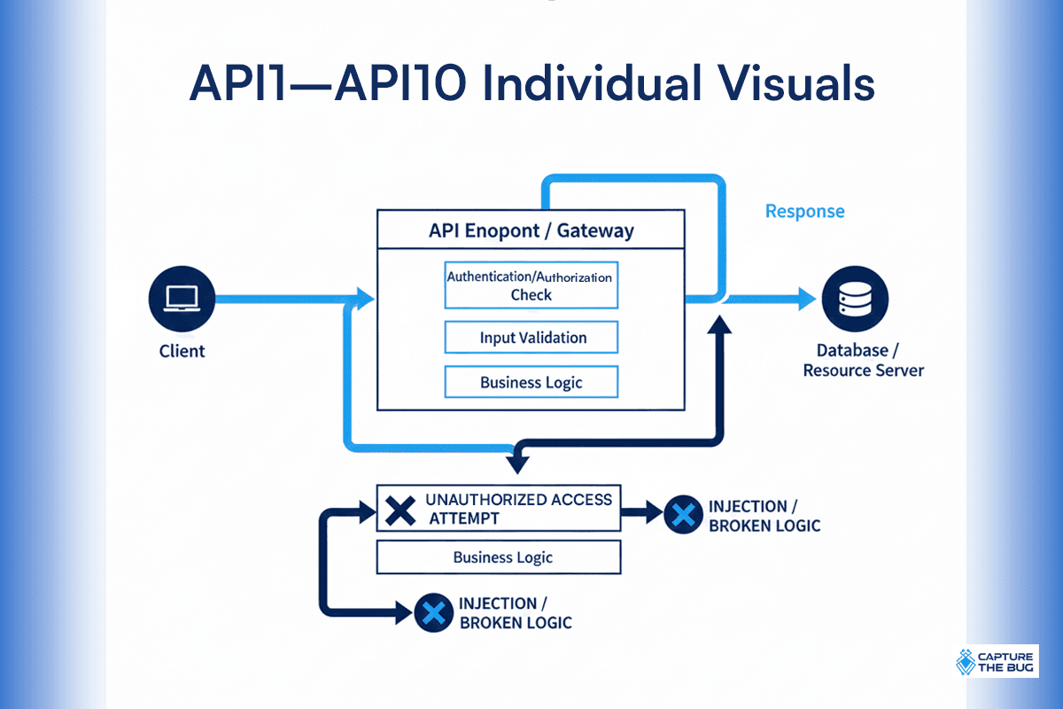 Example of property-level authorization failure in an API