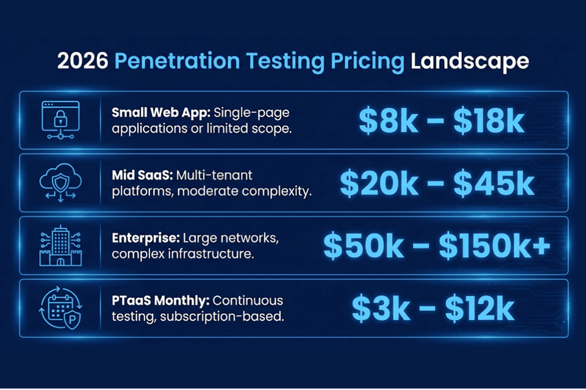 2026 Penetration Testing Cost Ranges