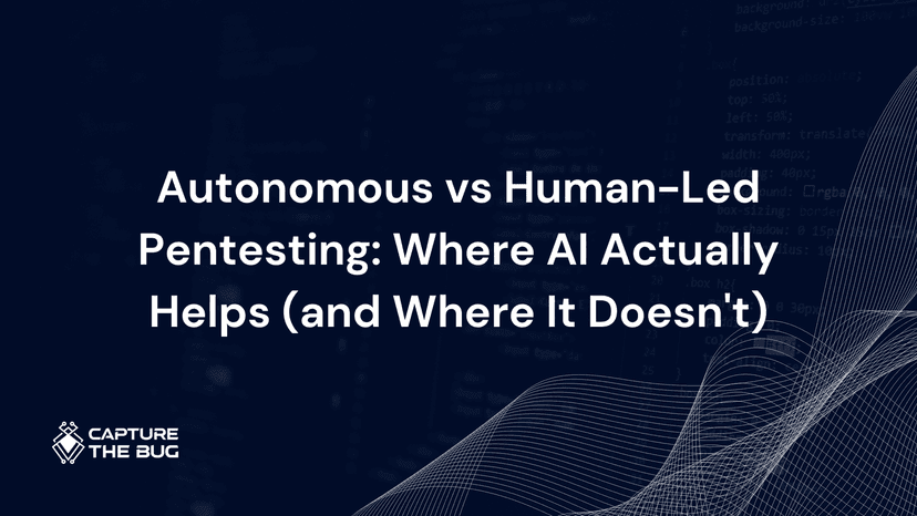 Autonomous vs Human-Led Pentesting: Where AI Actually Helps (and Where It Doesn't)