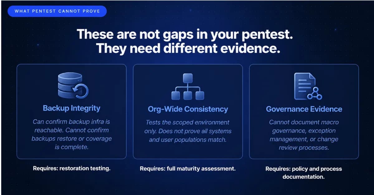 What Penetration Testing Cannot Prove