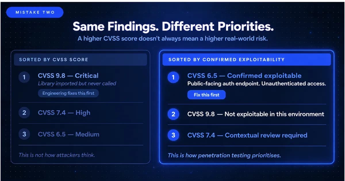 Using CVSS Score to Prioritise Remediation