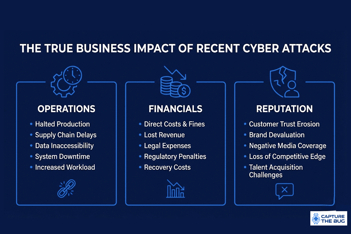 Visual breakdown of 2026 cybercrime trends including ransom and supply chain attacks
