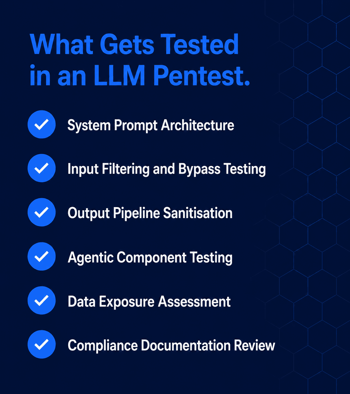 Preparing for an LLM security test: System prompts, tools, context logic