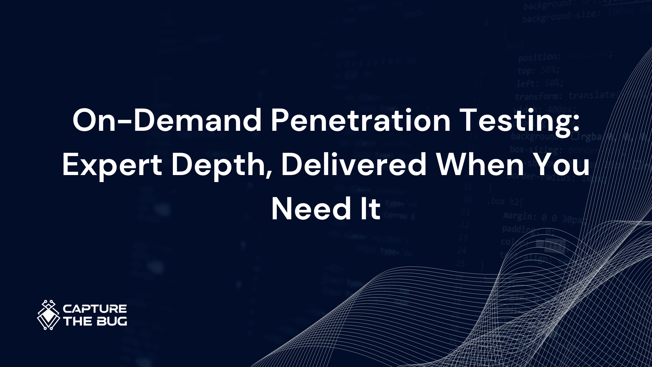 On-Demand Penetration Testing: Expert Depth, Delivered When You Need It